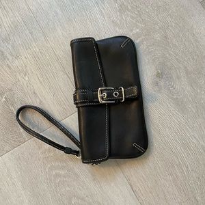 AUTHENTIC VINTAGE COACH LEATHER WRIST BAG CIRCA 2002